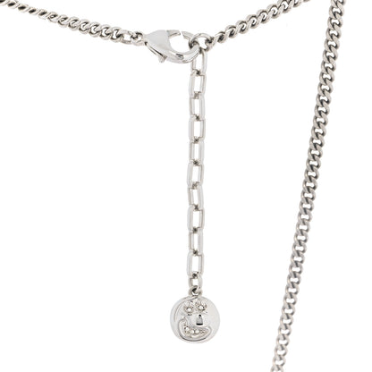 Christian Dior X KENNY SCHARF Logo Necklace Palladium 4 of 6