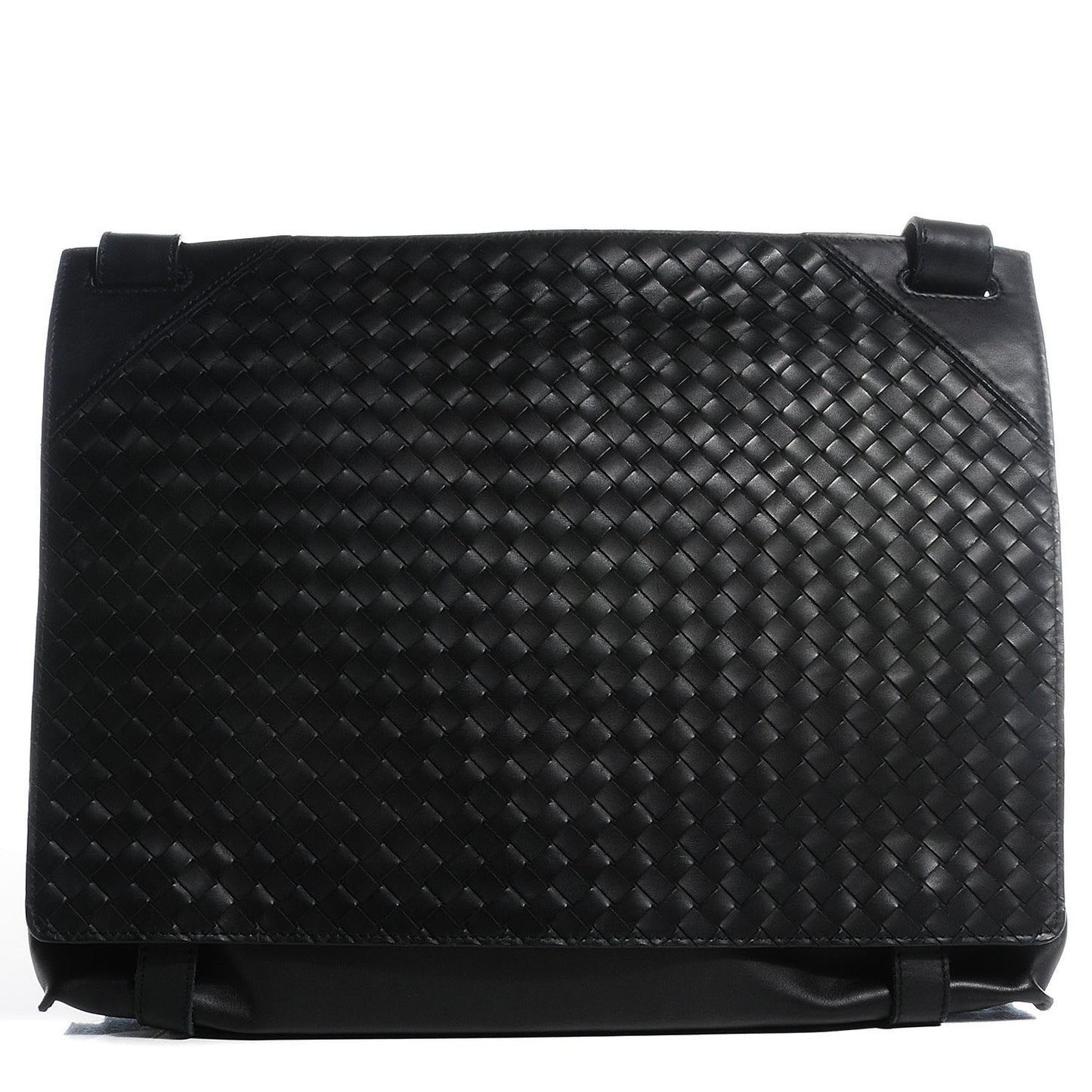 Nappa Intrecciato Shoulder Bag Nero Black