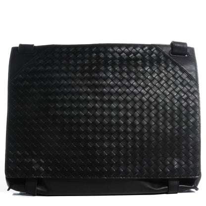 Bottega Veneta Nappa Intrecciato Shoulder Bag Nero Black 1 of 8