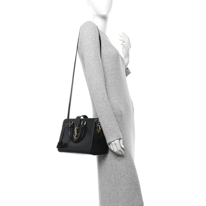 Saint Laurent Calfskin Monogram Baby Cabas Black 2 of 9