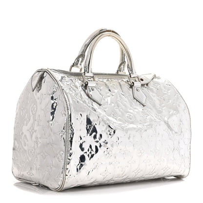 Louis Vuitton Monogram Miroir Speedy 30 Silver 3 of 9