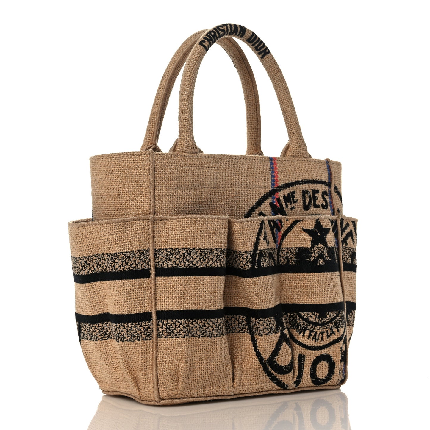 Union Jute Canvas Small Catherine Tote Beige