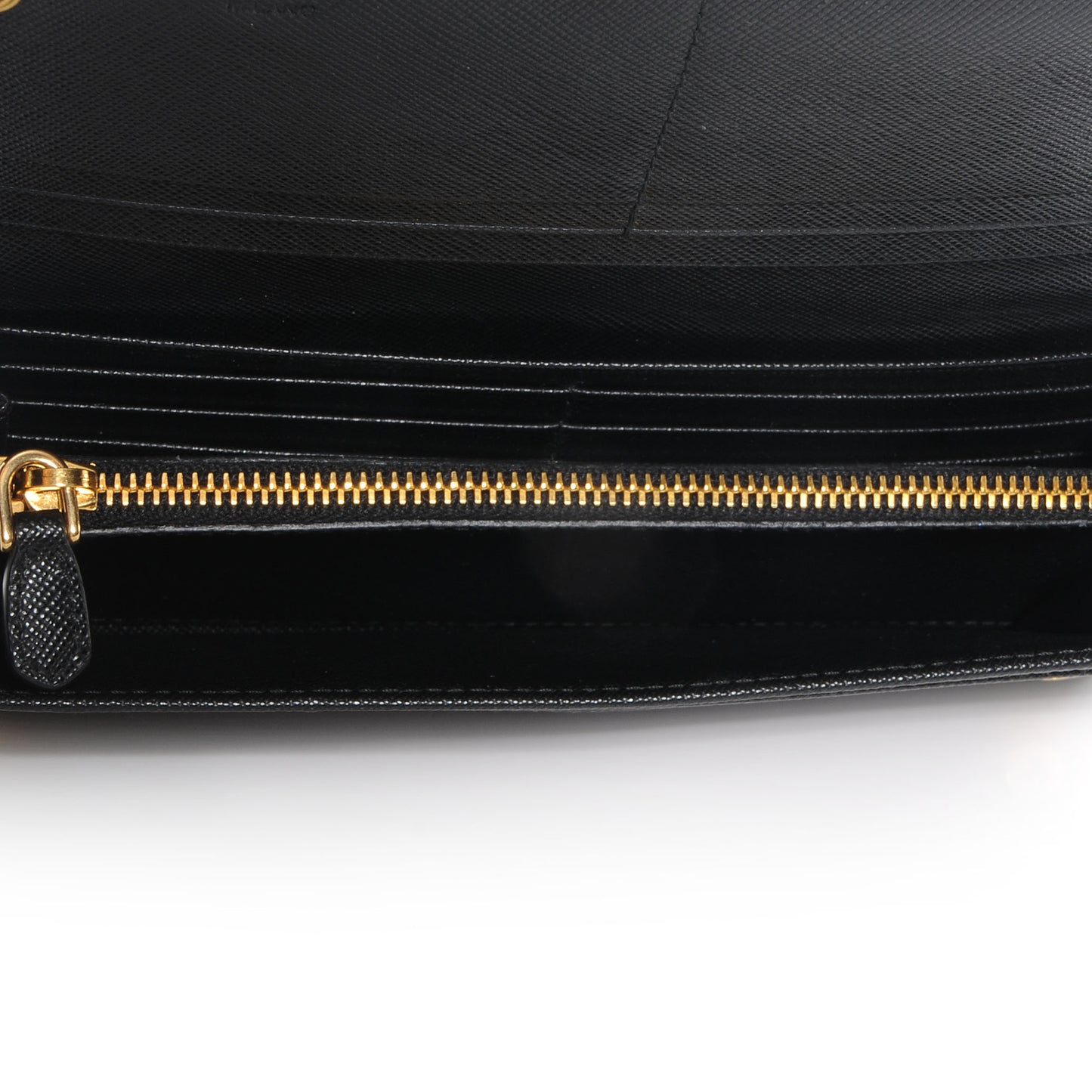 Saffiano Continental Flap Wallet Nero Black