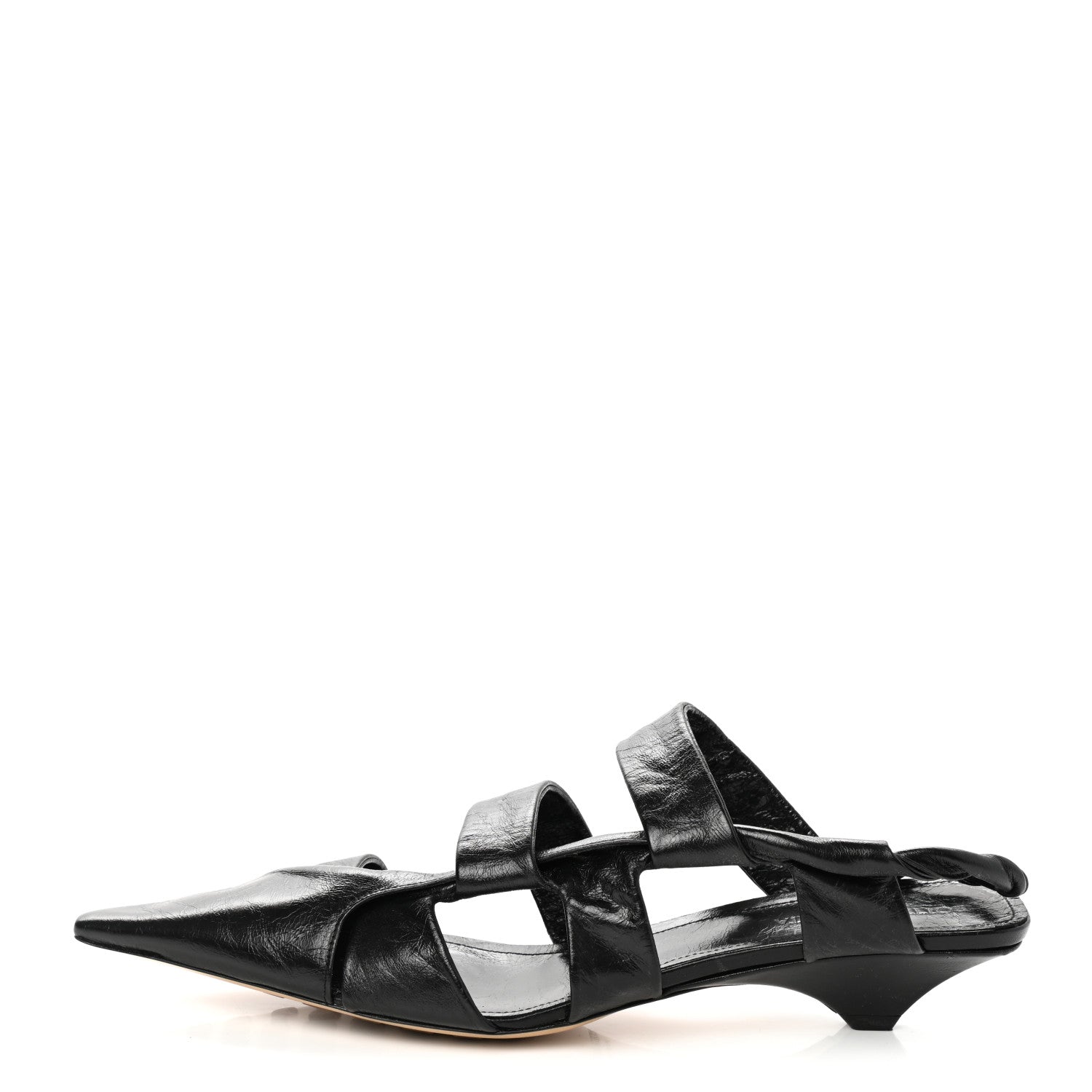 Bottega Veneta Shiny Light Nappa The Point Pumps 38.5 Black 1 of 8