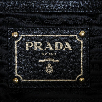 Prada Vitello Daino Tote Nero Black 6 of 21