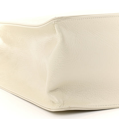 Chanel Shiny Aged Calfskin Shopping Bag White 9 of 10