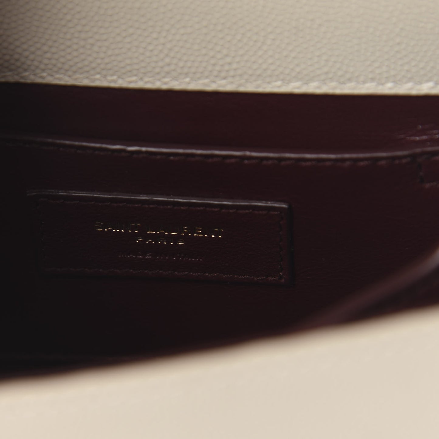 Grain de Poudre Mini Classic Monogram Cassandra Top Handle Crema Soft Rouge Legion