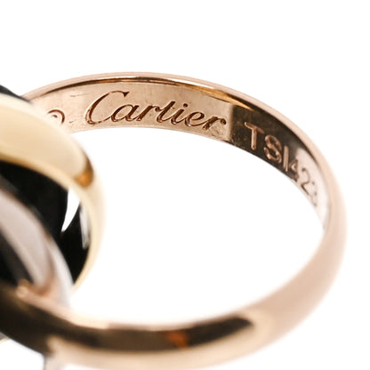 Cartier 18K Pink Yellow White Gold Trinity Adjustable Cord Bracelet Black 3 of 4