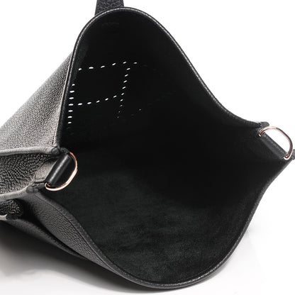 Hermes Taurillon Clemence Evelyne III GM Black 5 of 16