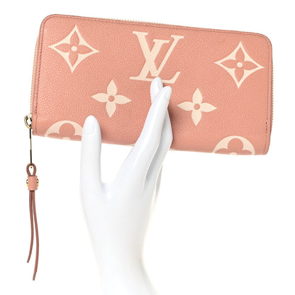 Louis Vuitton Empreinte Monogram Giant Zippy Wallet Rose Trianon Creme 2 of 6
