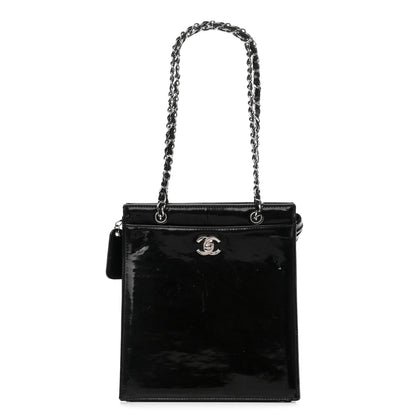 Chanel Patent CC Shoulder Bag Black 1 of 10