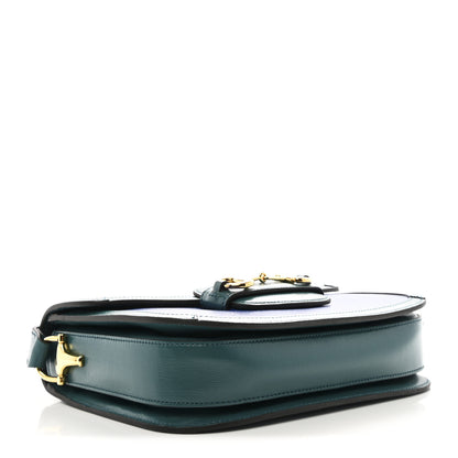 Gucci Azalea Calfskin Horsebit 1955 Shoulder Bag Imperial Blue Pavone 4 of 10