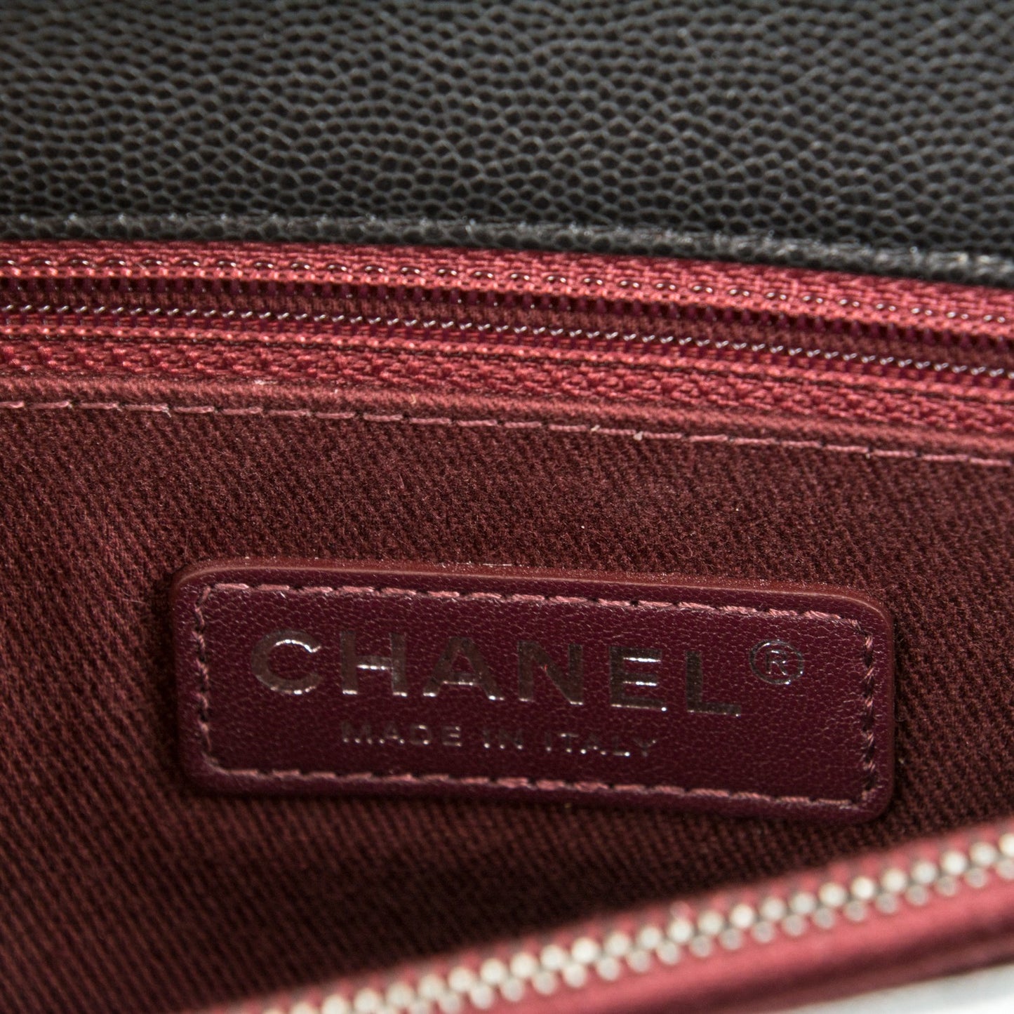 Caviar Quilted Medium Coco Handle Flap Black