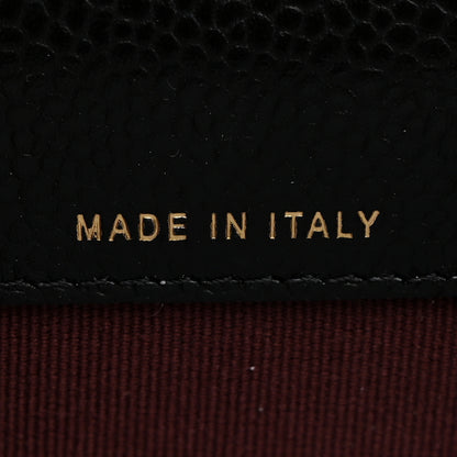 Chanel Caviar Quilted Flap Card Holder Wallet Black 7 of 9