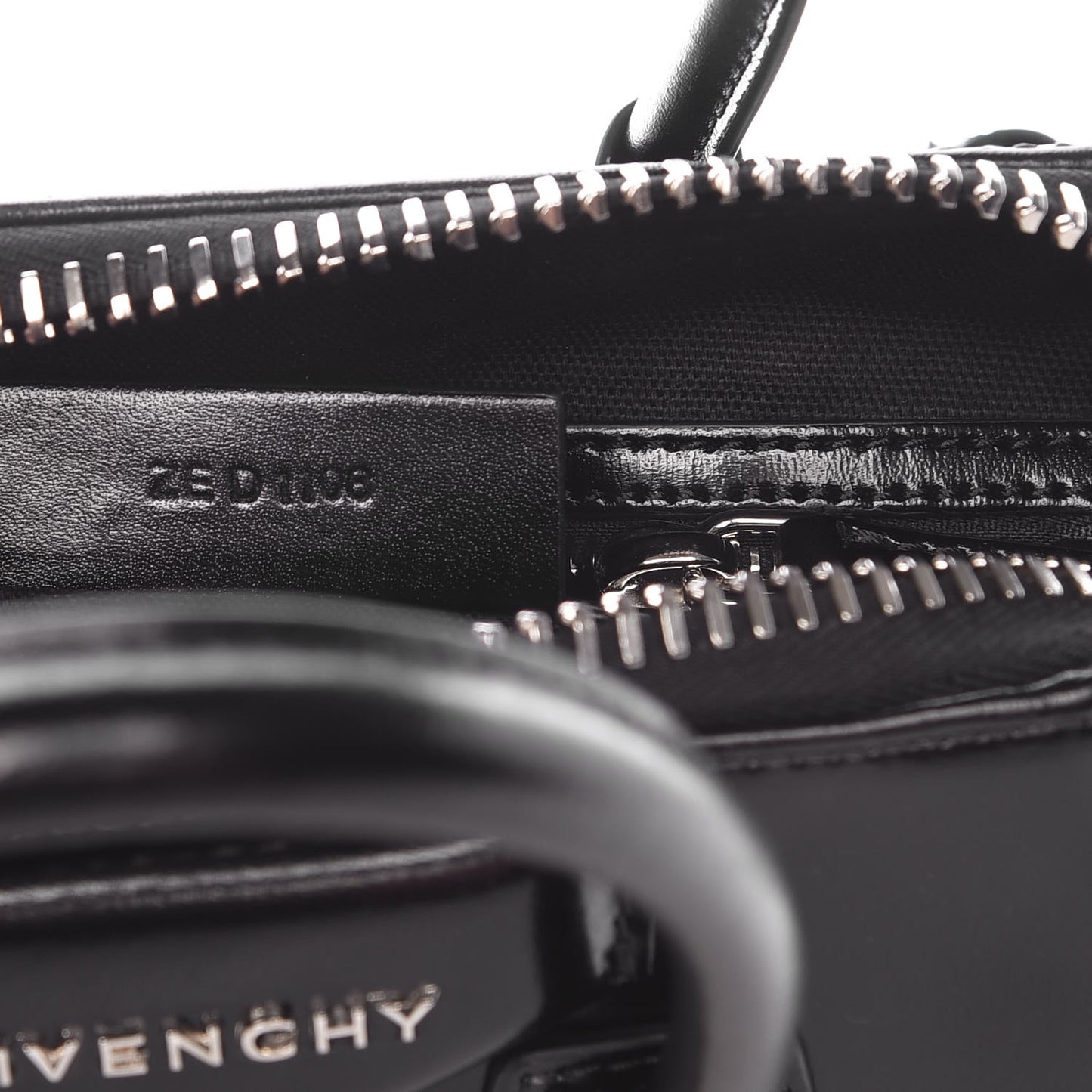 Shiny Lord Calfskin Mini Antigona Black