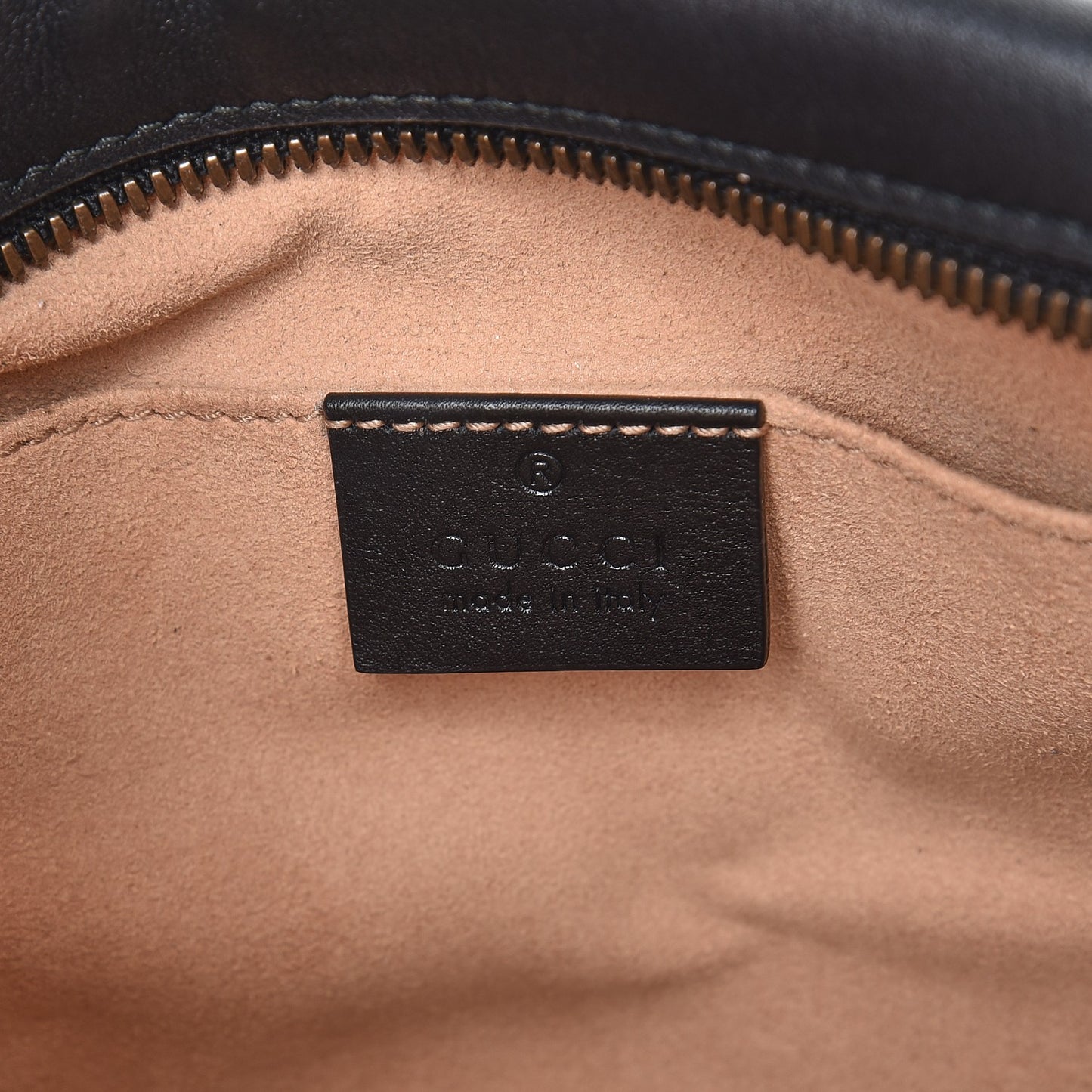 Calfskin Matelasse Small GG Marmont Chain Shoulder Bag Black