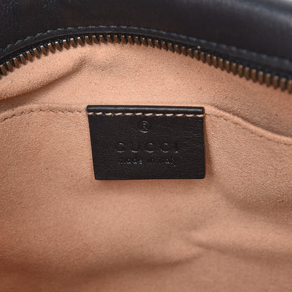 Gucci Calfskin Matelasse Small GG Marmont Chain Shoulder Bag Black 6 of 7