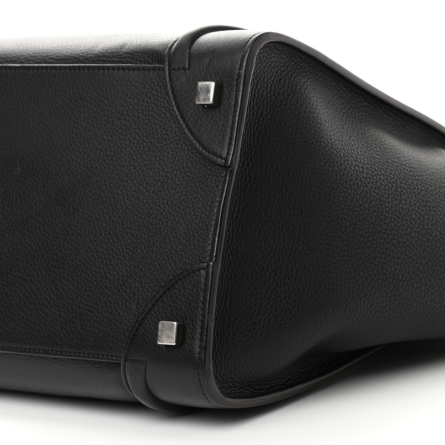 Celine Drummed Calfskin Mini Luggage Black 10 of 10