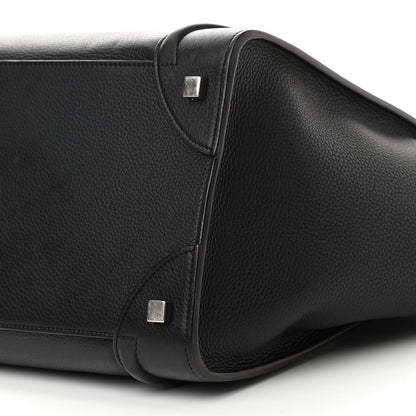 Celine Drummed Calfskin Mini Luggage Black 10 of 10