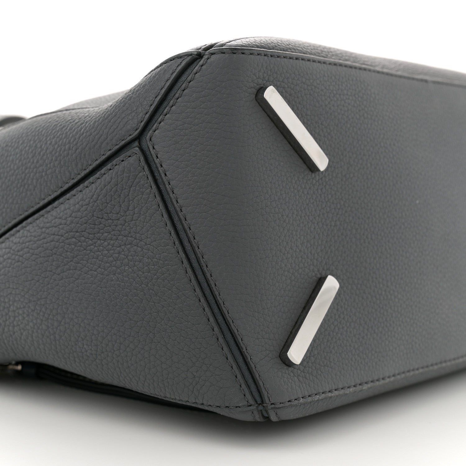 Loewe Calfskin Medium Puzzle Bag Grey 9 of 11