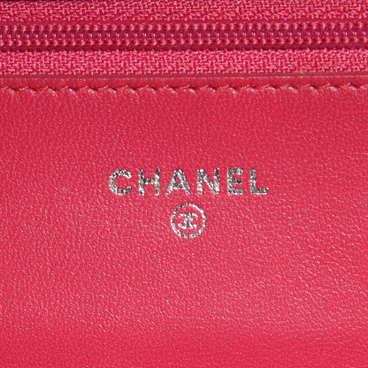 Chanel Lambskin Quilted Boy Wallet On Chain WOC Pink 6 of 8