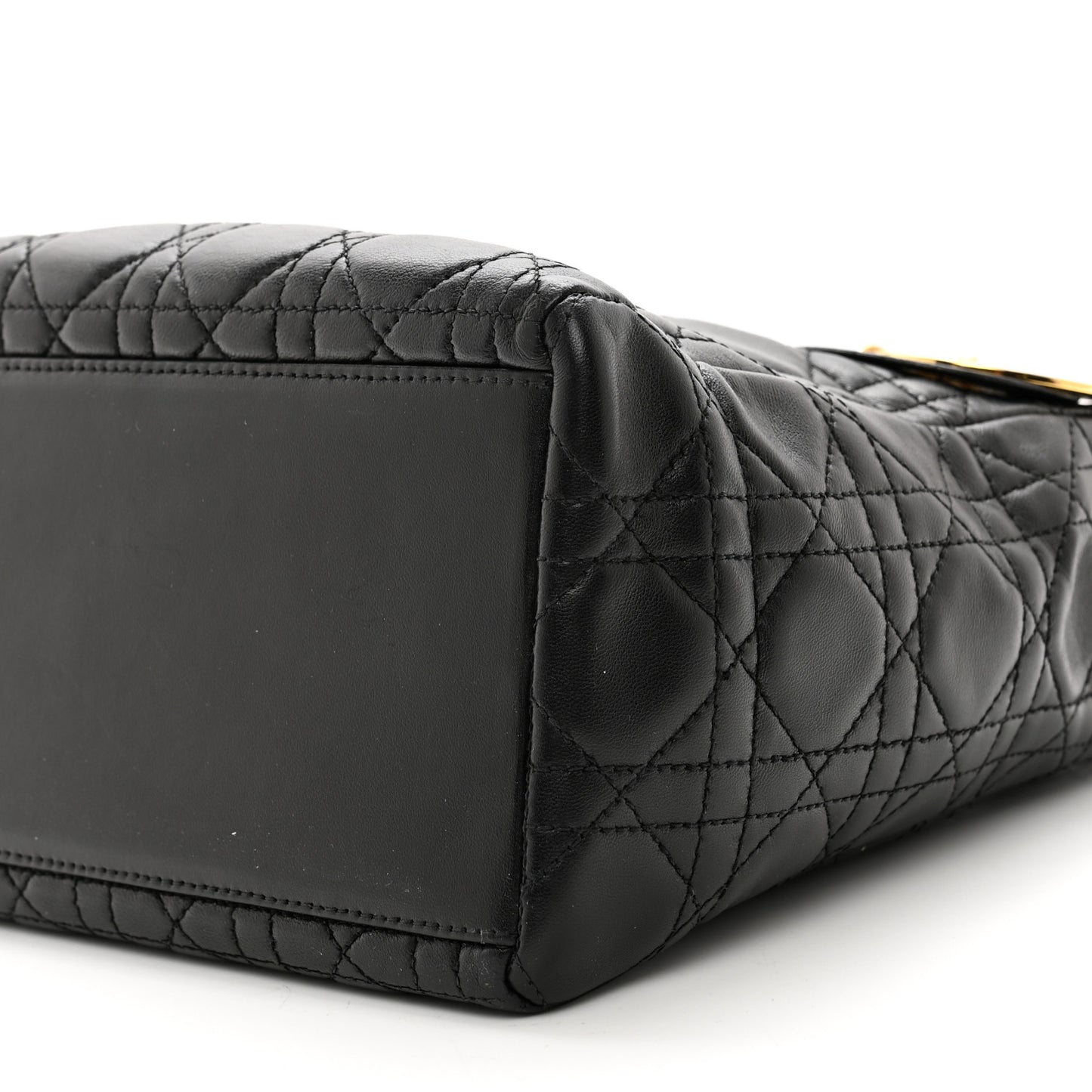 Lambskin Cannage Medium Lady Dior Black