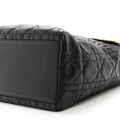 Christian Dior Lambskin Cannage Medium Lady Dior Black 9 of 11