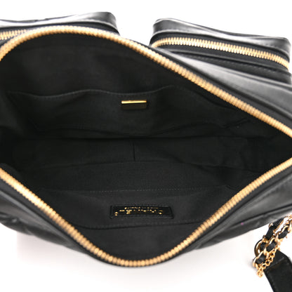 Chanel Calfskin Quilted Large Camera Case Black 5 of 10