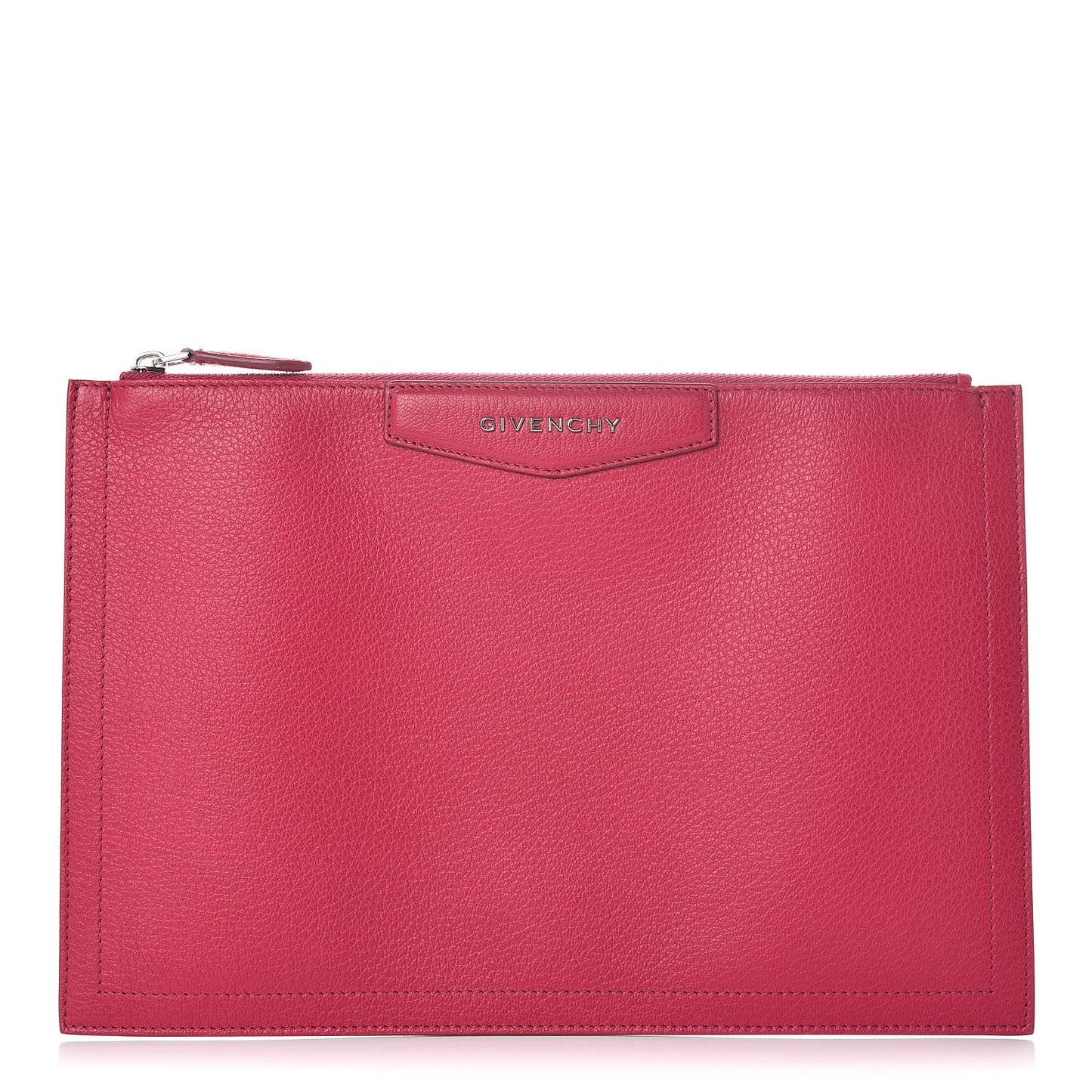 Sugar Goatskin Medium Antigona Pouch Fushia
