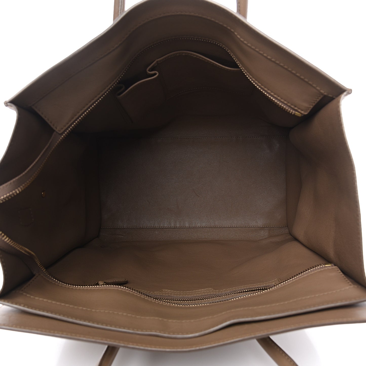 Smooth Calfskin Large Luggage Camel