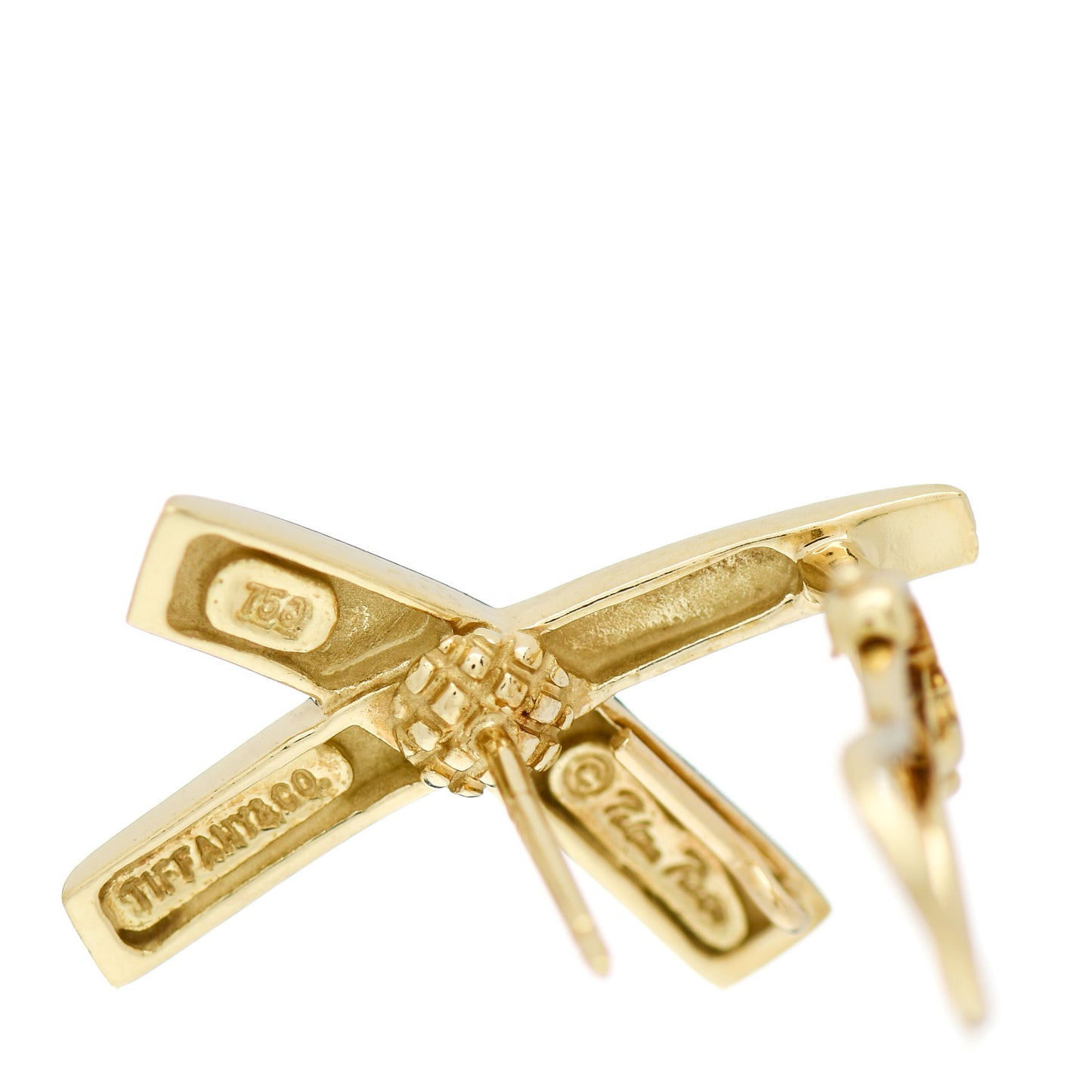 18K Yellow Gold Large Paloma's Graffiti X Earrings