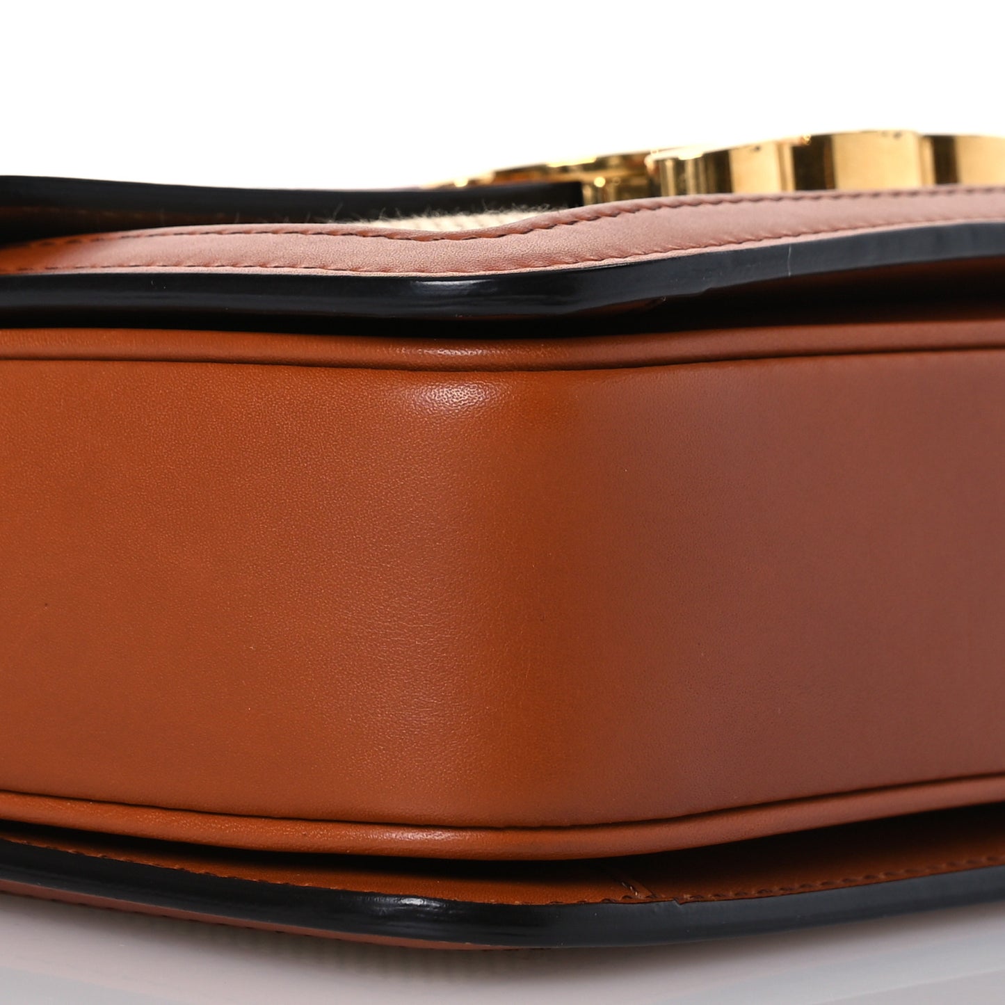 Textile Natural Calfskin Teen Triomphe White Tan