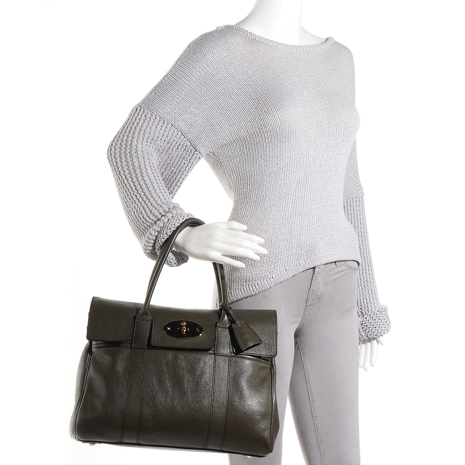 Mulberry Glossy Goatskin Bayswater Evergreen 2 of 11