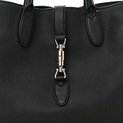 Gucci Soft Calfskin Medium Jackie Top Handle Bag Black 9 of 15