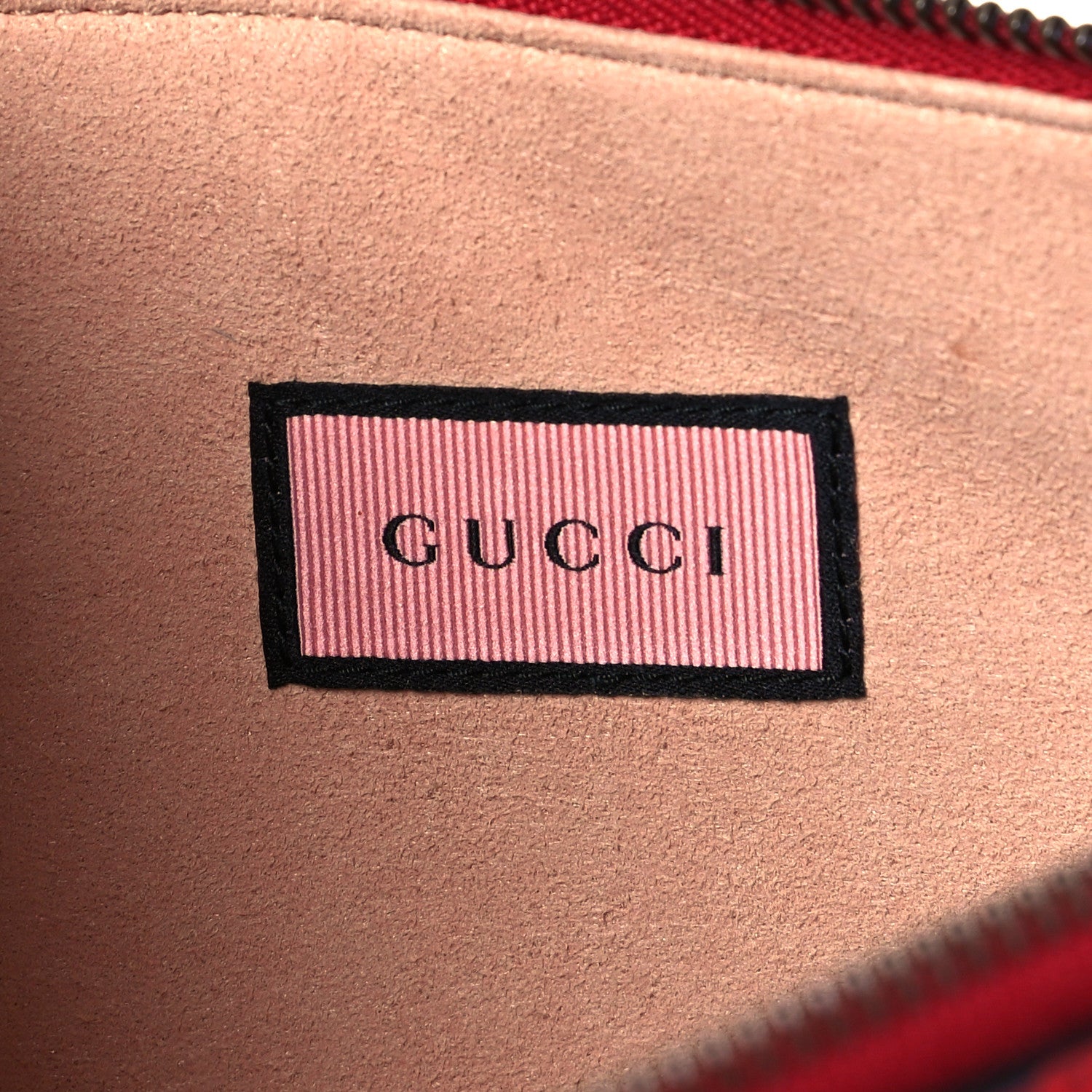 Gucci Calfskin GucciGhost Hamlet Skull Zip Pouch Hibiscus Red 6 of 10
