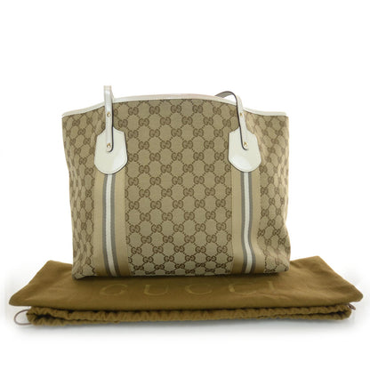 Gucci Monogram Web Large Jolie Tote White 3 of 9