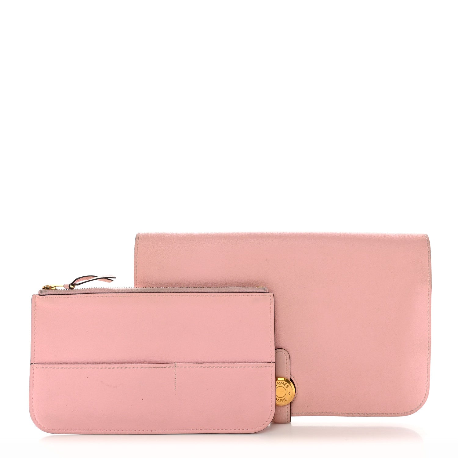 Hermes Swift Dogon Duo Wallet Rose Sakura 1 of 12