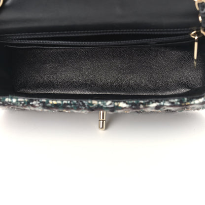 Chanel Tweed Braid Mini Flap Blue Multicolor 5 of 10