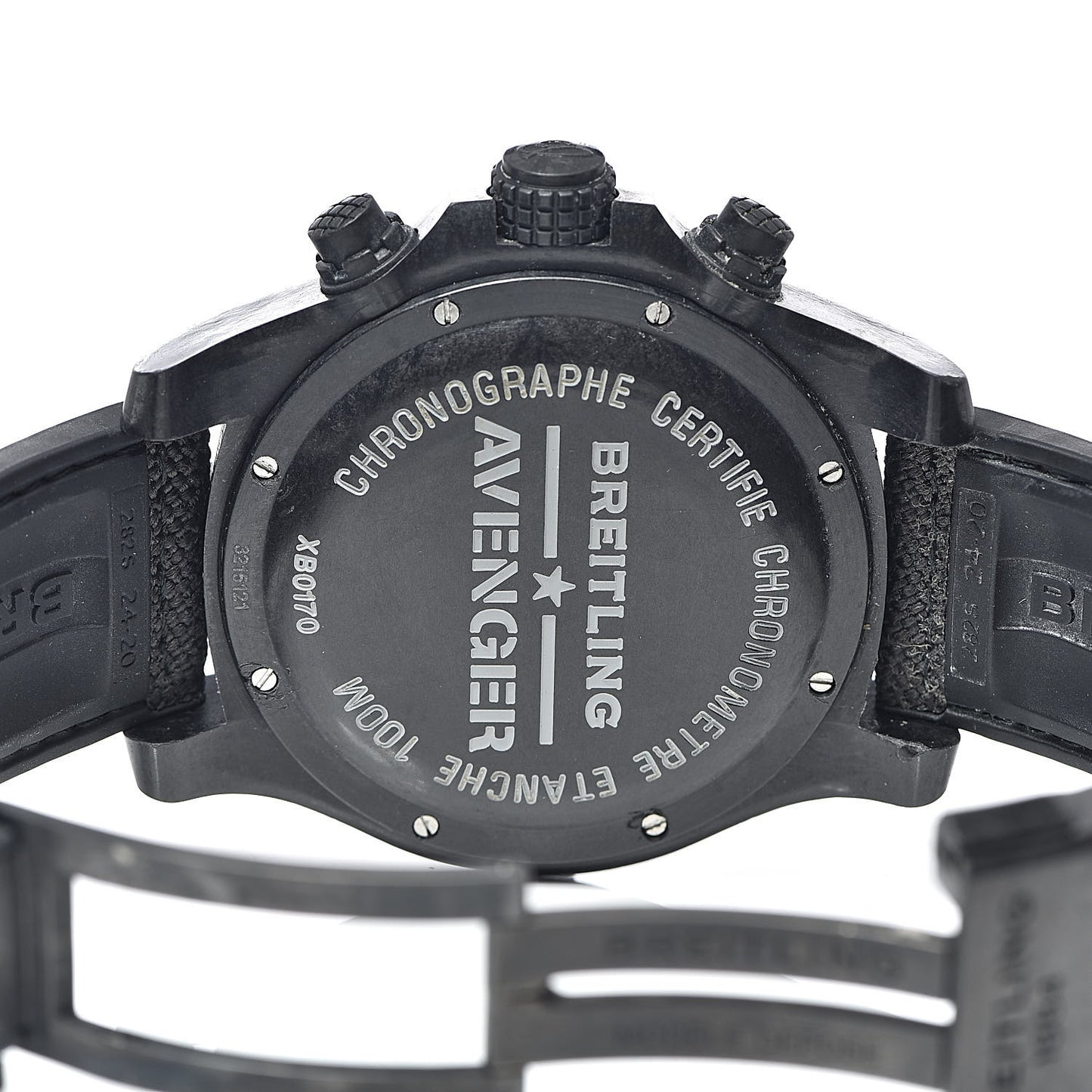 Breitlight Canvas 50mm Avenger Hurricane 12H Automatic Watch Volcano Black XBO170