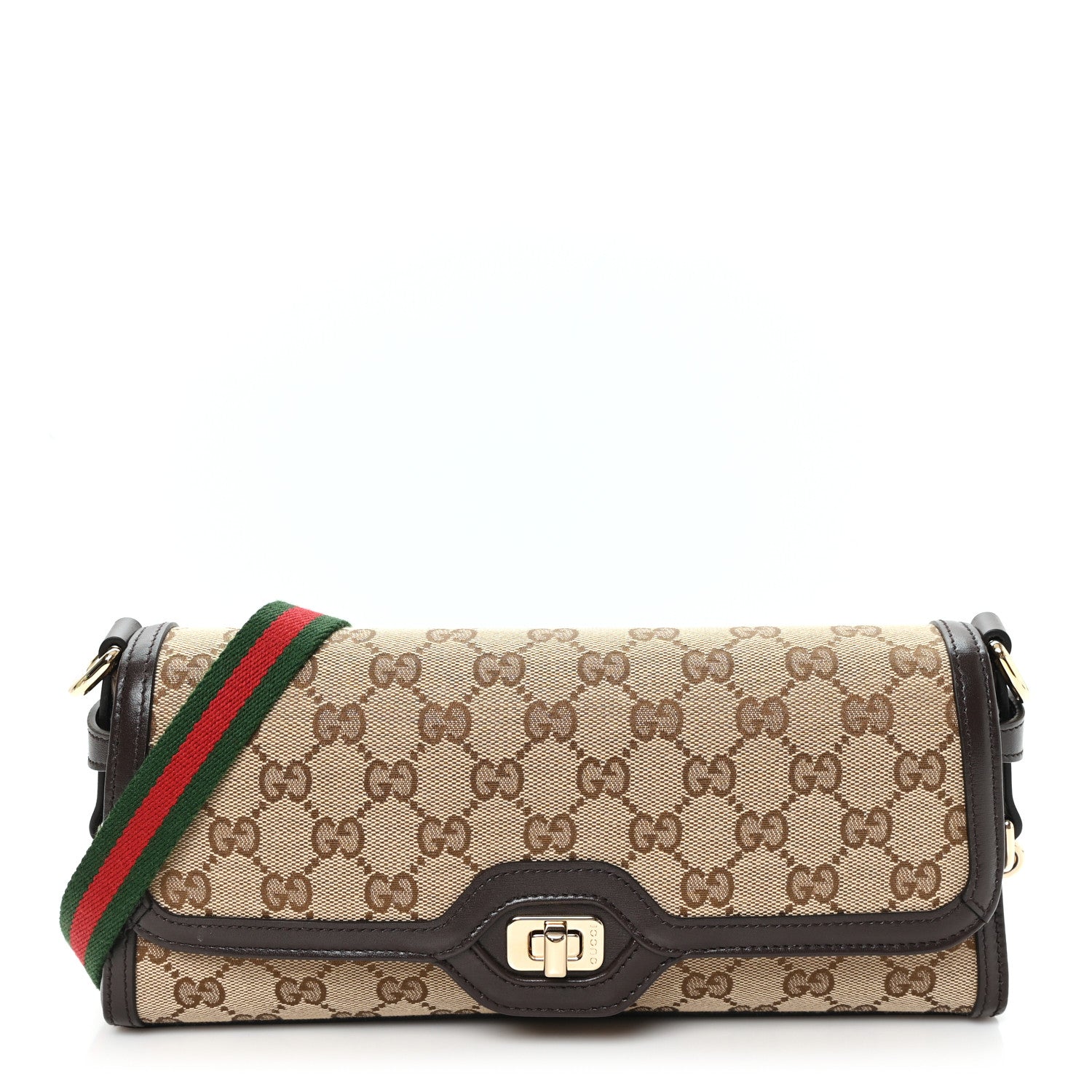 Gucci GG Monogram Small Luce Shoulder Bag Beige Ebony 1 of 9