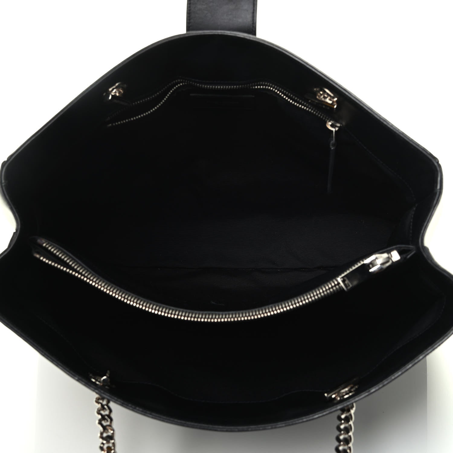Saint Laurent Calfskin Classic Monogram Shopping Bag Black 4 of 8