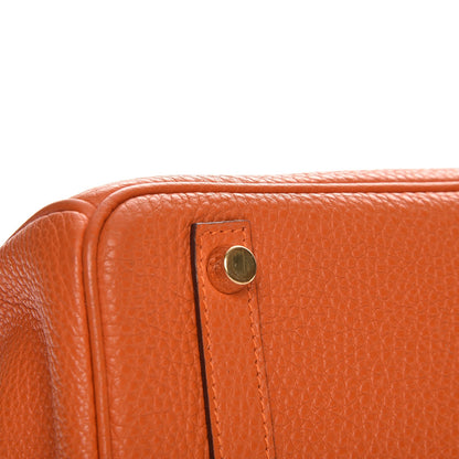 Hermes Togo Birkin 30 Orange 10 of 28