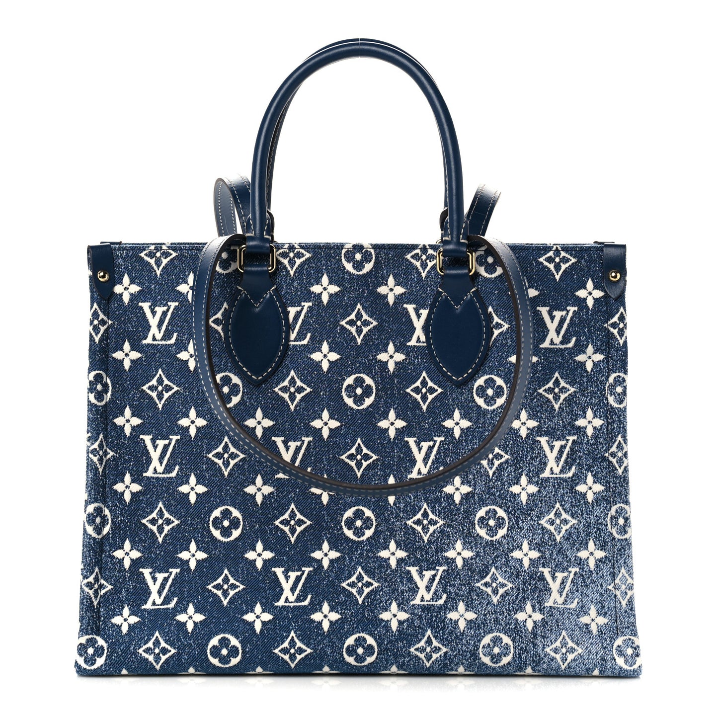 Monogram Jacquard Denim Onthego MM Bleu