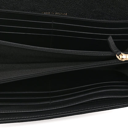 Chanel Caviar Quilted Large Boy Gusset Flap Wallet Black 5 of 11
