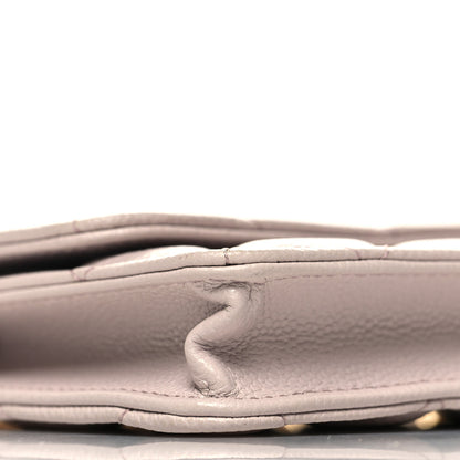 Chanel Caviar Quilted Miss Coco Clutch With Chain Light Purple 10 of 12