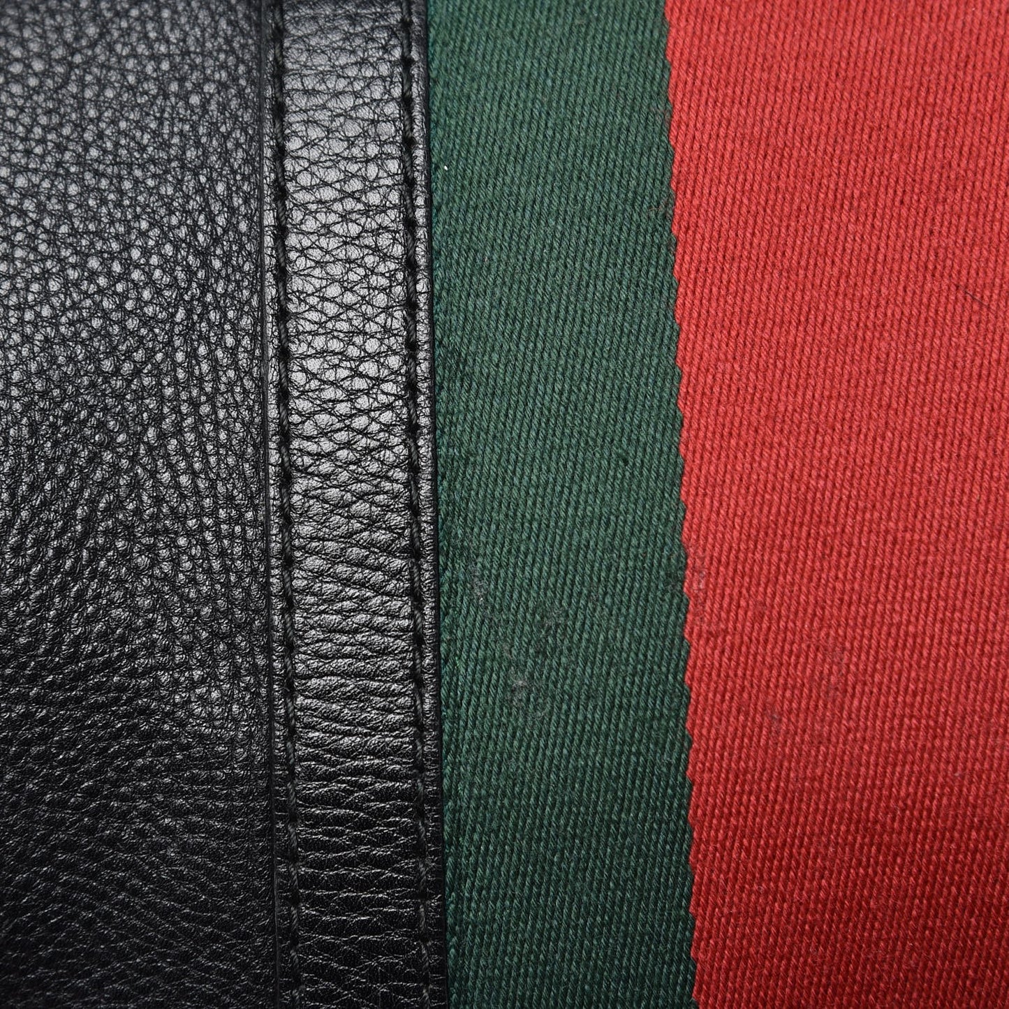 Calfskin Vintage Web Medium Boston Black