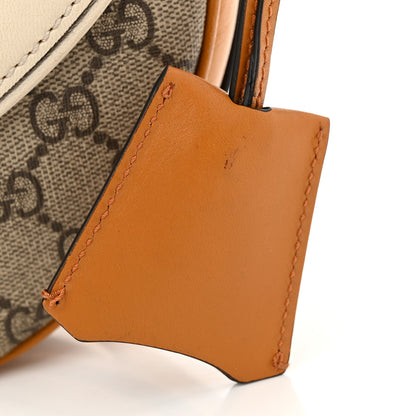 Gucci GG Supreme Monogram Calfskin Small Padlock Messenger Shoulder Bag Beige Mystic White Sun Oil 11 of 11