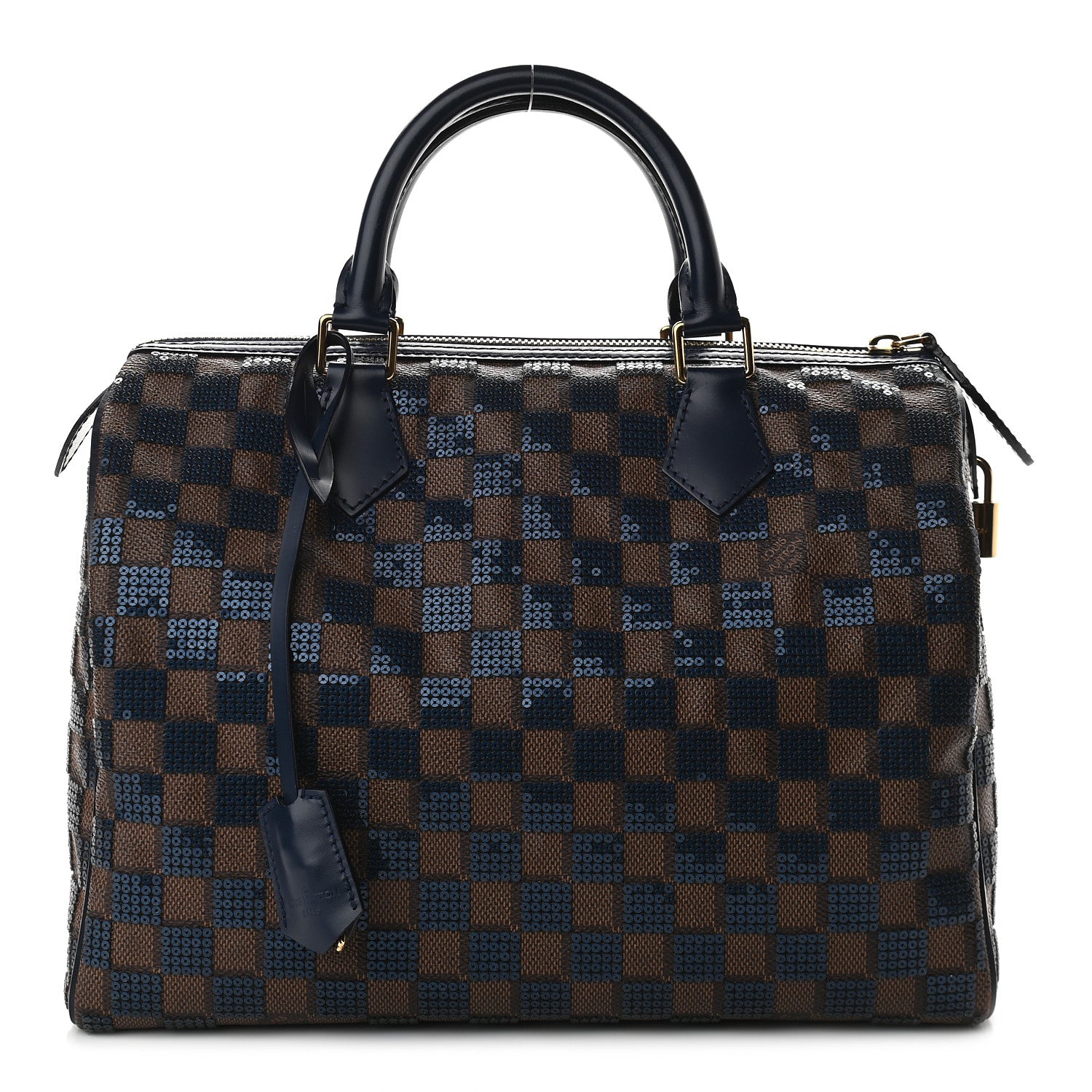 Louis Vuitton Damier Paillettes Speedy 30 Blue 1 of 10