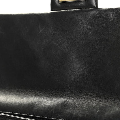 Chanel Calfskin Quilted Large Roll 2.55 Reissue Clutch Black 11 of 12