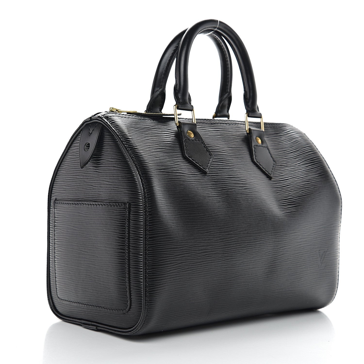 Louis Vuitton Epi Speedy 25 Black 2 of 9